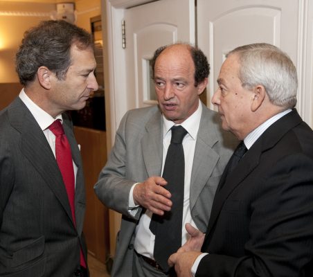 Borja Baselga, Antonio Sánchez Bustamante y Carlos Solchaga