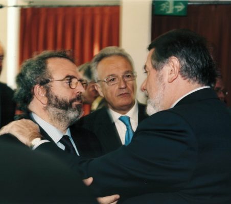 Jon Juaristi, Ángel Durández y Jaime Mayor Oreja