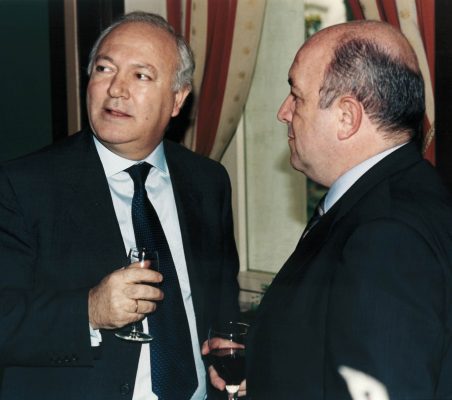 Miguel Ángel Moratinos  y Joaquín Almunia