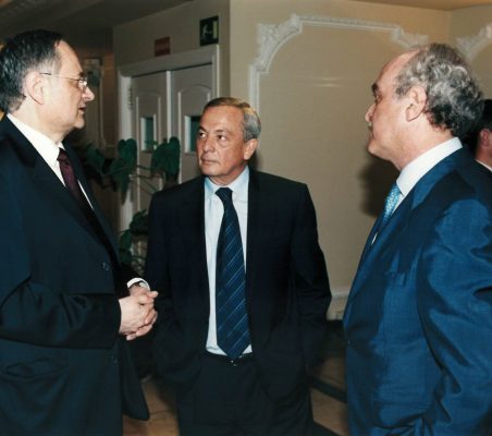 Andrzej Raczko , Carlos Solchaga y Fernando Almansa