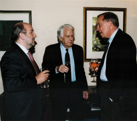 Joaquín Almunia, Jorge Semprún y Carsten Moser