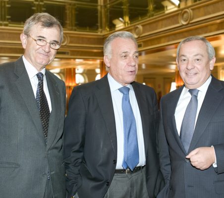 Roberto Cuñat, Antonio Gracia y Carlos Solchaga