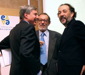 José Luis García Delgado, Emilio Cassinello y Carlos López Blanco