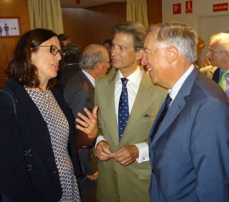 Cecilia Malmström, José Ignacio Salafranca y Carsten Moser