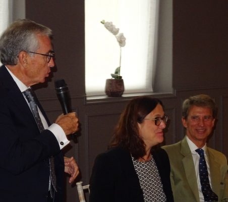 Ramón Jáuregui, Cecilia Malmström y José Ignacio Salafranca