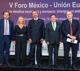 Celestino Rodríguez, Trinidad Jiménez, Subsecretario Cedric Iván Escalante, Max Zurita y Alberto Bello
