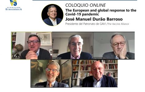 José Barroso, Ramón Jáuregui, Ángel Durández José Ignacio Salafranca y Joaquín Almunia