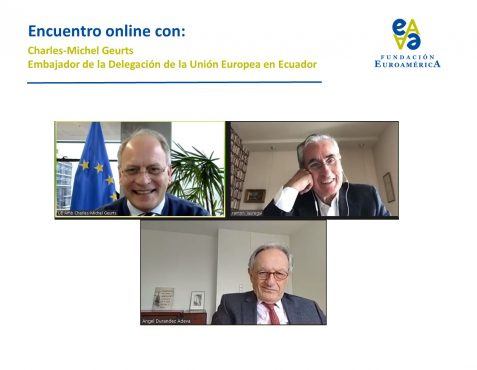 El Embajdor Charles-Michel Geurts, Ramón Jáuregui y Ángel Durández