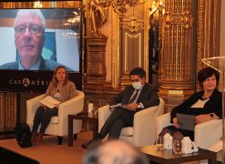 Franz Marré (online), Eva del Hoyo-Barbolla, Francisco André  y Jolita Butkeviciene