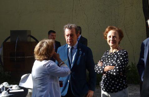 Luis Peña, Carlos del Álamo (GrupoTYPSA) y Cecilia Yuste (B. Santander)