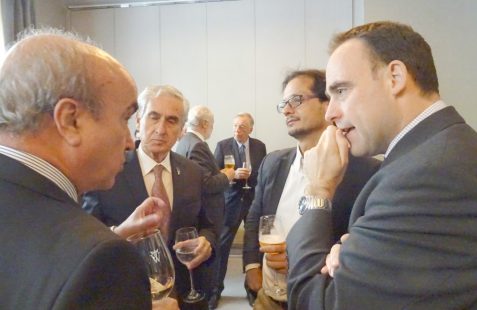 Mariano Jabonero (OEI), Ramón Jáuregui, José Ignacio Torreblanca (ECFR) y Ángel Alfonso Arroba (IE School of Global and Public Affairs)