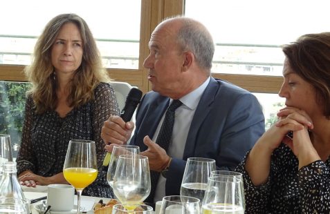 Patricia Alfayate (Directora adjunta de la Fundación Euroamérica), José Eugenio Salarich (Acciona) y Berta Fuertes (Fundación Consejo España Brasil)