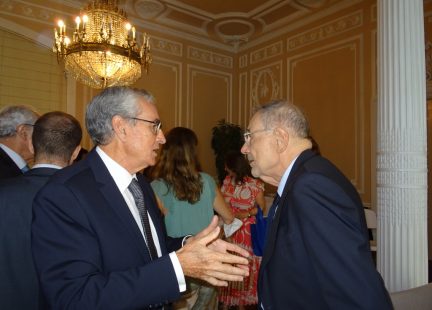 Ramón Jáuregui y Javier Solana