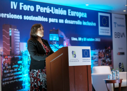 Dina Ercilia Boluarte Zegarra Vicepresidenta y Ministra de Desarrollo e Inclusión Social del Perú