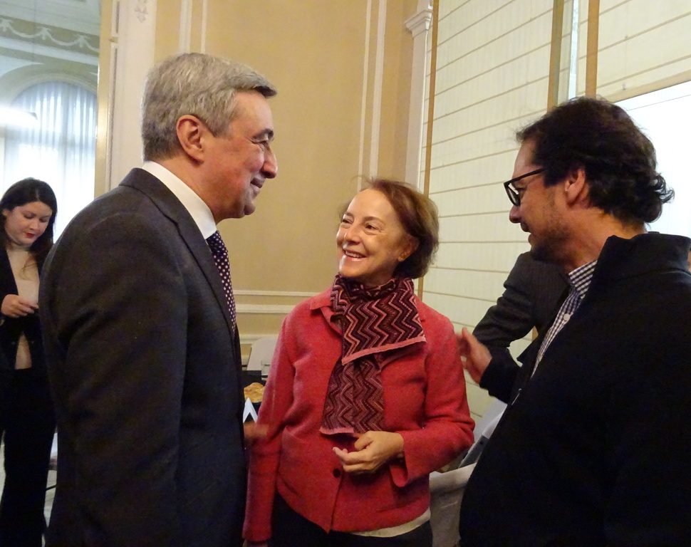 Javier Niño, UE; Cecilia Yuste, Banco Santander y José Ignacio Torreblanca, European Council on Foreign Relations