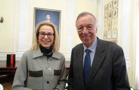 Embajadora de Alemania en España, Maria Margarete Gosse  y Carsten Moser, Vicepresidente de la Fundación Euroamérica