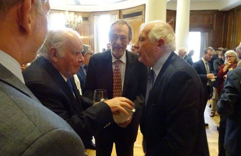 Enrique Iglesias, Emilio Cassinello y Josep Borrell