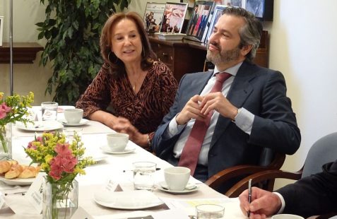 Mª Ángeles Osorio (Fundación Chile-España) y Rafael Duarte (Bankinter)