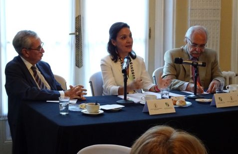 Ramón Jáuregui, Cristina Lobillo y José Trigueros