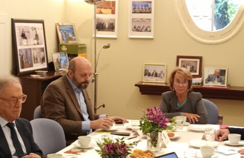 Ángel Durández, Ignacio Vela y Luisa Peña