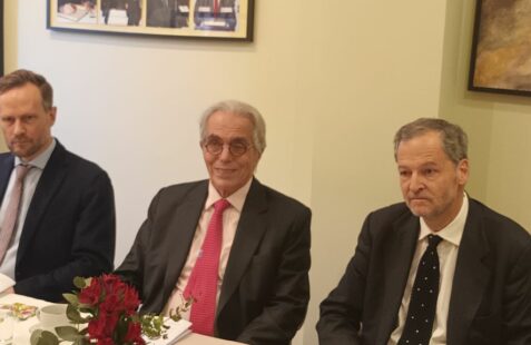 Juhana Lehtinen, Diego García-Sayan, Sergio Jaramillo Caro y Diego García-Sayan