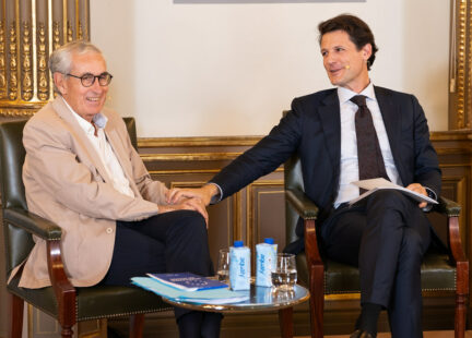 Ramón Jáuregui, Presidente de la Fundación Euroamérica y Pelayo Castro, director general europeo para las Américas del Servicio Europeo de Acción Exterior (SEAE).