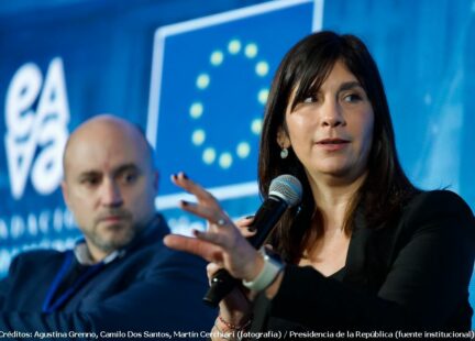 Juan Labraga, Director de Asesoría de Política Comercial, Ministerio de Economía y Finanzas, Uruguay y Mariana Ferreira, Directora Ejecutiva de Uruguay XXI