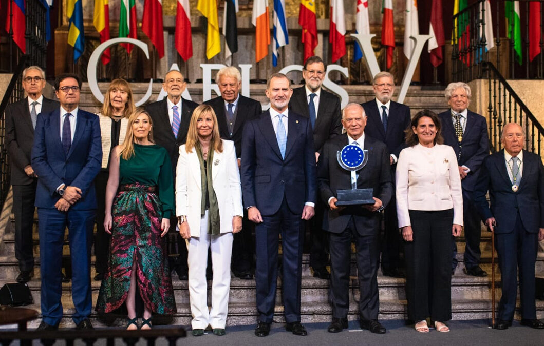 Entrega del Premio Europeo Carlos V a Josep Borrell. Patrono de la Fundación Euroamérica
