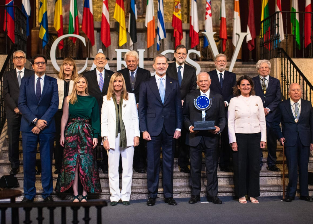 Entrega del Premio Europeo Carlos V a Josep Borrell. Patrono de la Fundación Euroamérica