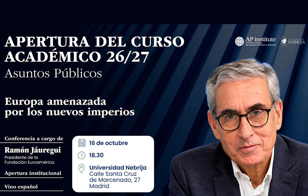 Ramón Jaúregui inaugura el curso académico 2026-2027 del AP institute