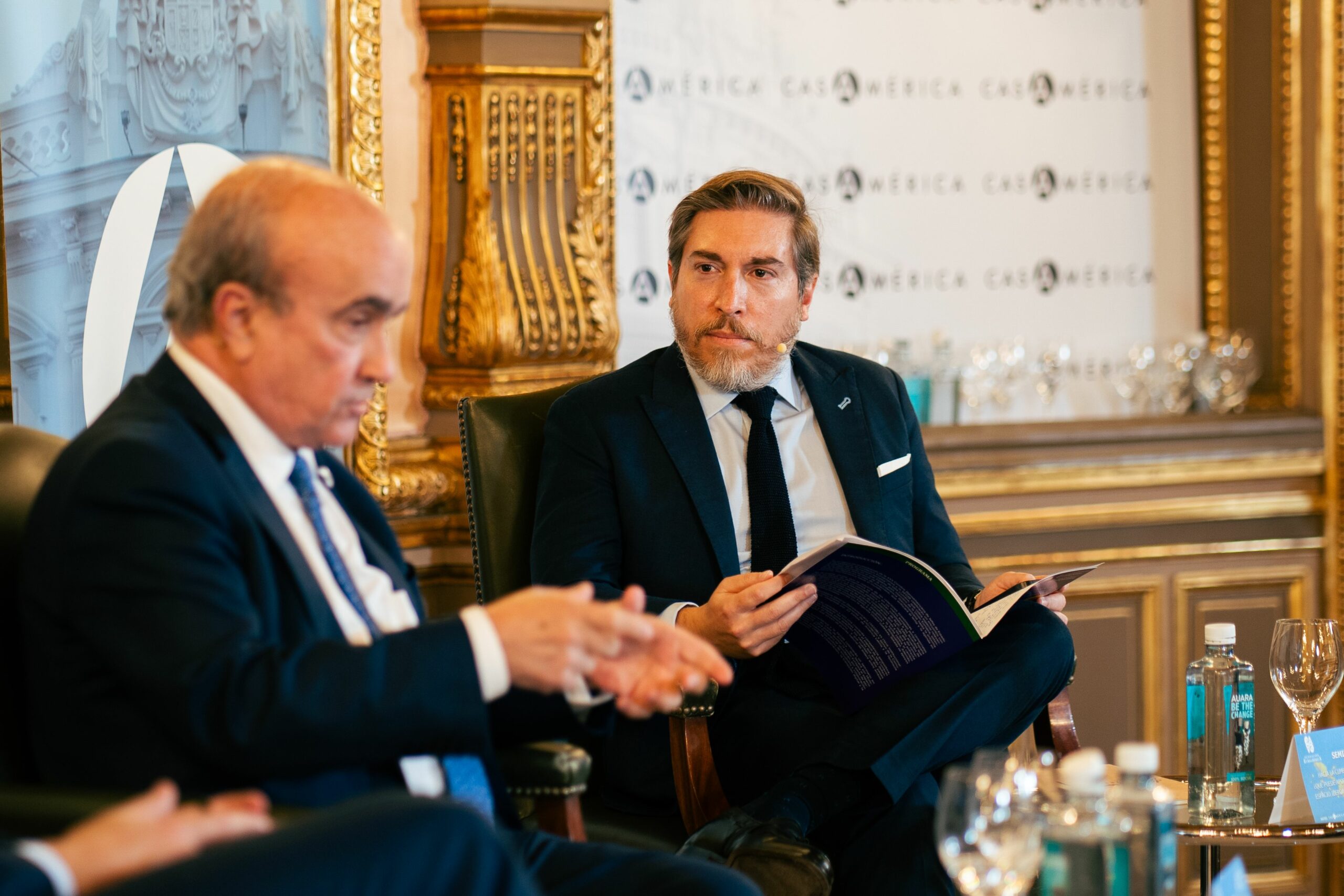 Mariano Jabonero, Secretario General de la OEI y Carlos Loaiza, Director del postgrado de Tributación Internacional de la Universidad de Montevideo y socio local de Garrigues