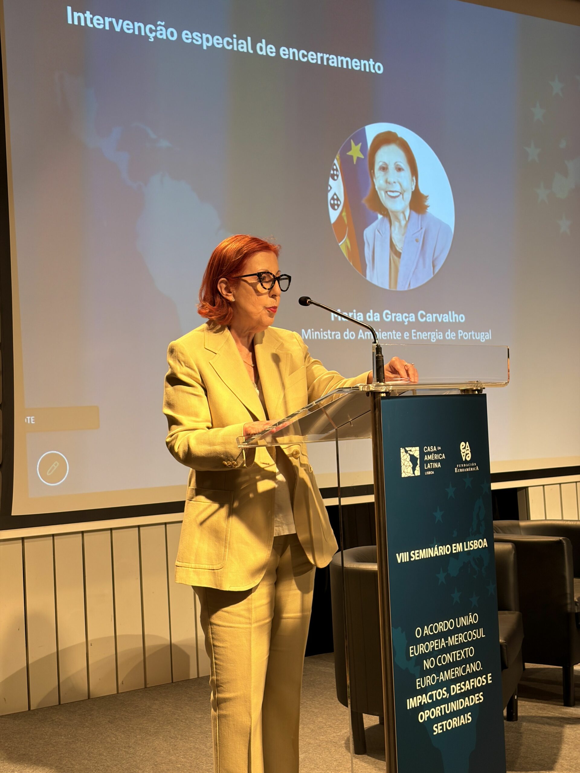 Maria da Graça Carvalho, Ministra de Medio Ambiente y Energía de Portugal